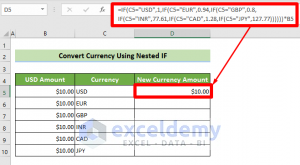 Formula To Convert Currency In Excel (4 Useful Examples) - ExcelDemy