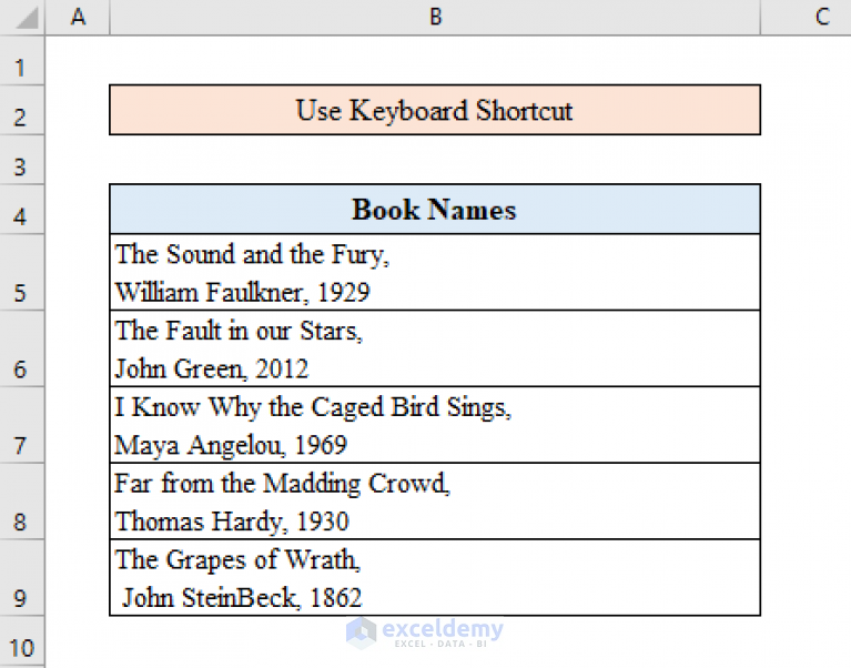 how-to-add-a-line-in-excel-cell-5-easy-methods-exceldemy