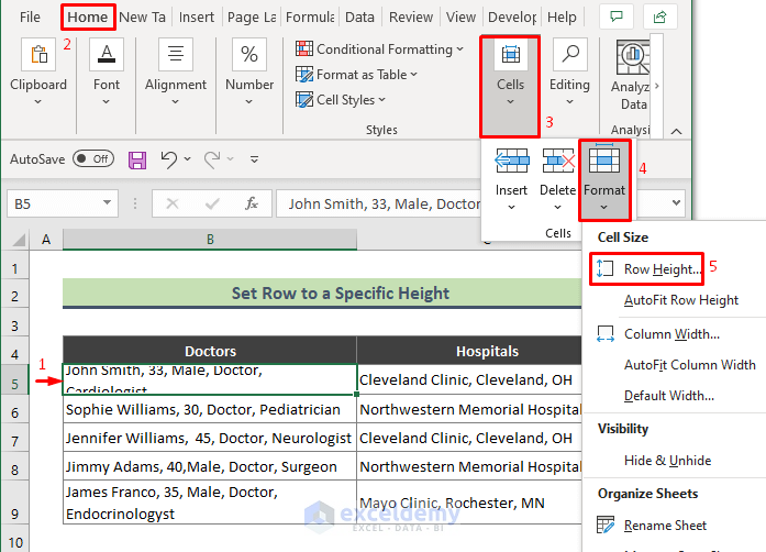 How To Adjust Row Height To Fit Text In Excel 6 Suitable Methods 