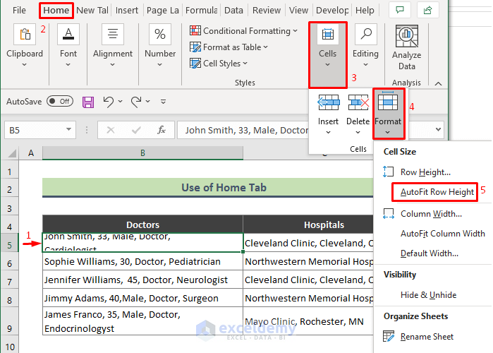 How To Adjust Row Height To Fit Text In Excel 6 Suitable Methods 