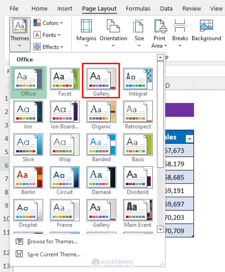 How To Apply Slice Theme In Excel - ExcelDemy