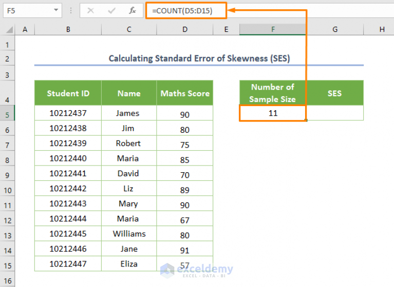 How To Calculate Standard Error Of Skewness In Excel