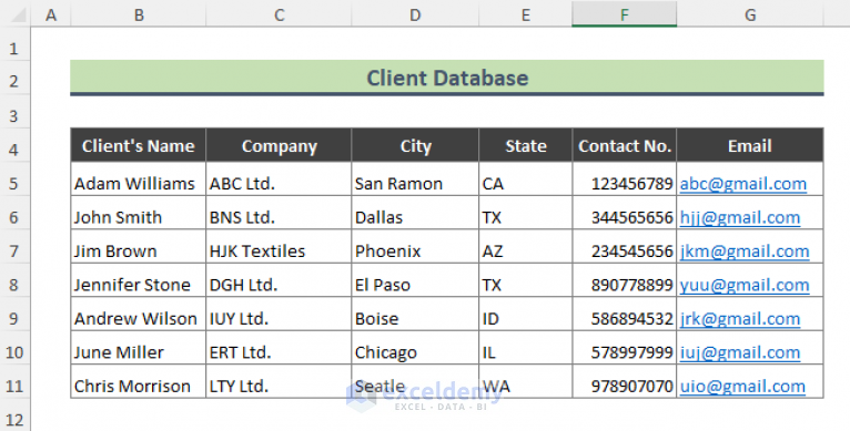 how-to-create-a-client-database-in-excel-with-easy-steps-exceldemy