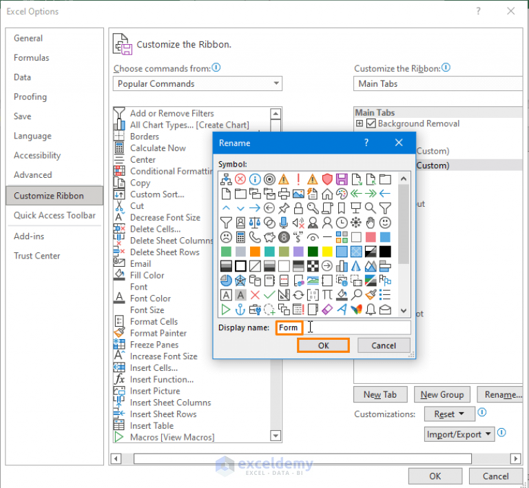 How to Create a Database with Form in Excel - ExcelDemy