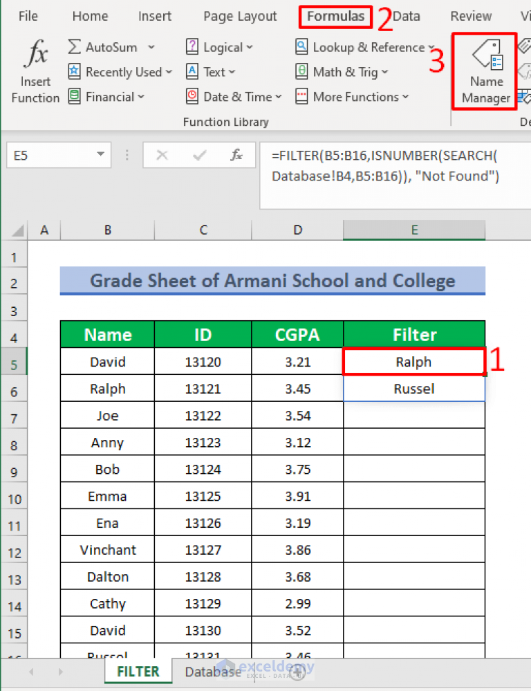 How to Create a Searchable Database in Excel (2 Quick Tricks)