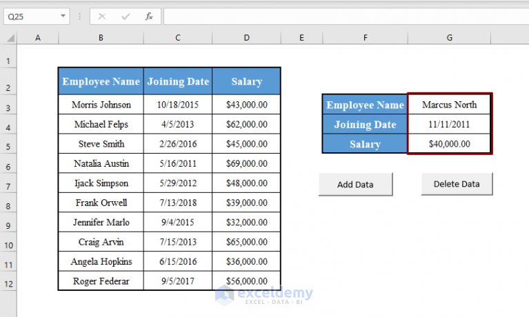 How To Create A Simple Database In Excel Vba