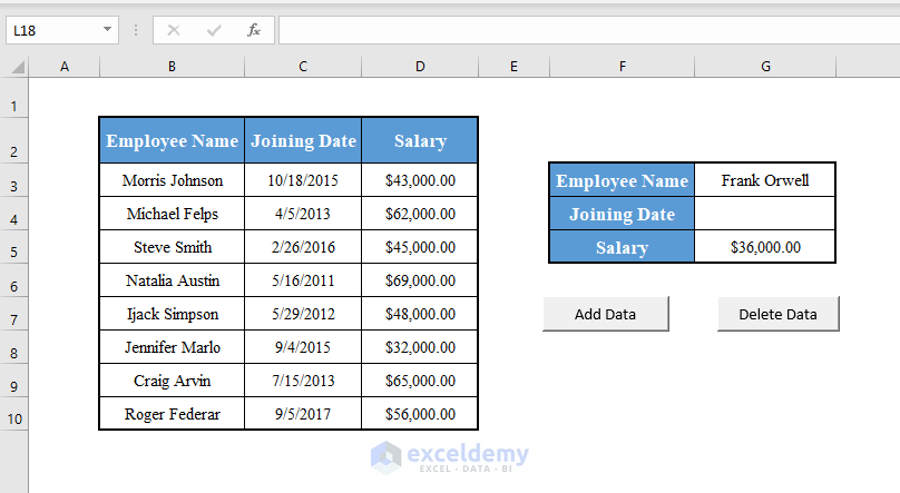  How To Create A Simple Database In Excel VBA ExcelDemy