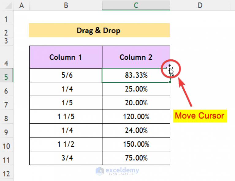 How To Enable Drag Formula In Excel With Quick Steps Exceldemy 3281