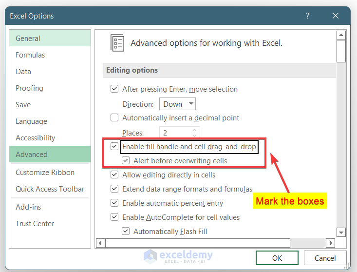 How To Enable Drag Formula In Excel With Quick Steps ExcelDemy