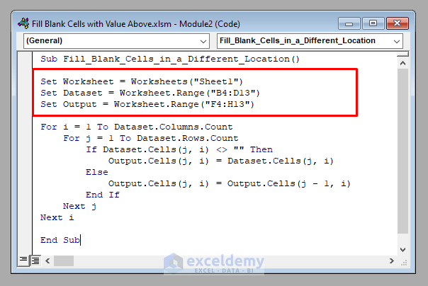 how-to-fill-blank-cells-with-value-above-in-excel-vba-3-easy-methods