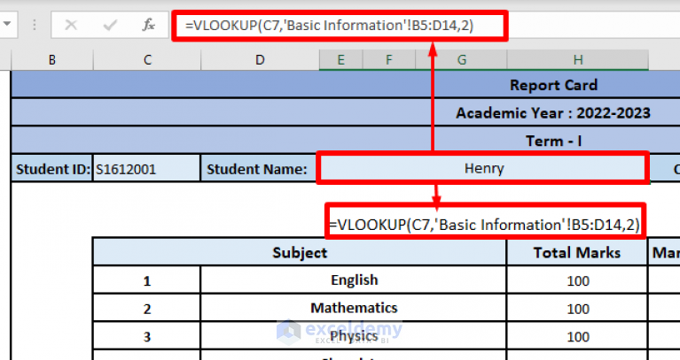 How to Make Report Card in Excel (Download Free Template) - ExcelDemy