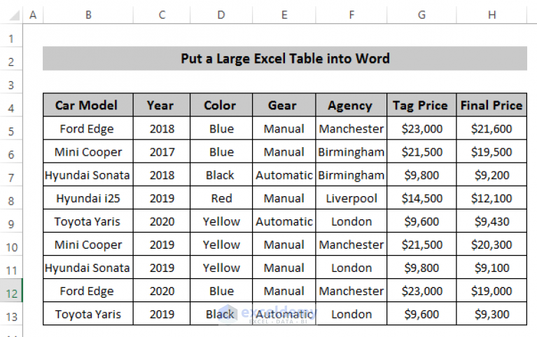 how-to-put-a-large-excel-table-into-word-7-easy-methods-exceldemy