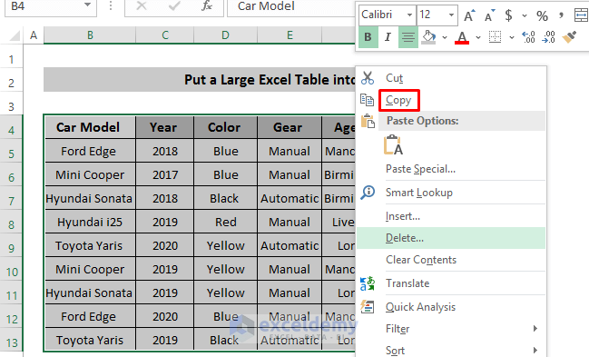 How To Insert A Large Table From Excel Into Word Brokeasshome