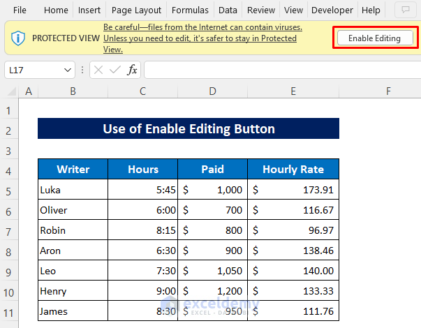 How To Remove Protected View In Excel 3 Quick Methods ExcelDemy