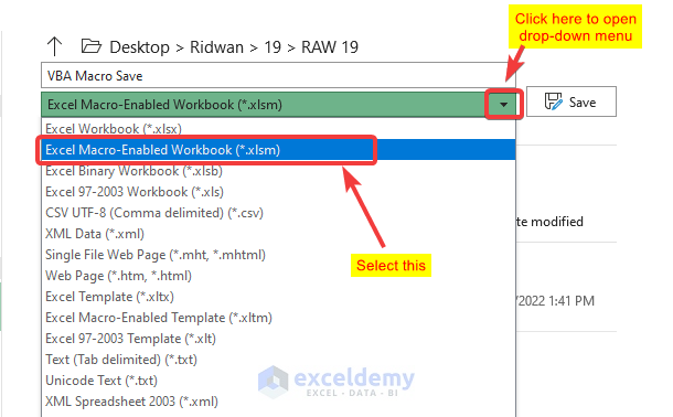 How To Save VBA Code In Excel 3 Suitable Methods ExcelDemy