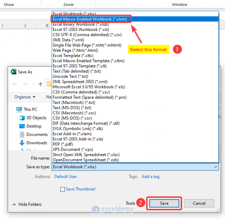 How to Save VBA Code in Excel (3 Suitable Methods) - ExcelDemy