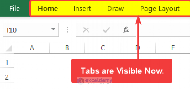 How To Show Toolbar In Excel 4 Simple Ways Exceldemy 9373