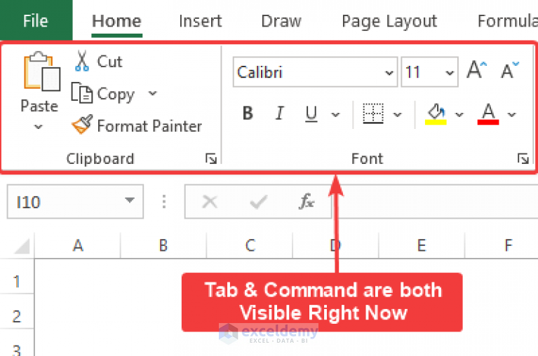 how-to-show-toolbar-in-excel-4-simple-ways-exceldemy