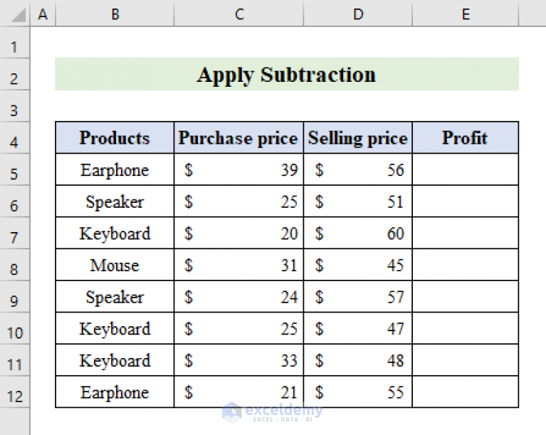 how-to-subtract-two-columns-in-excel-5-easy-methods-exceldemy