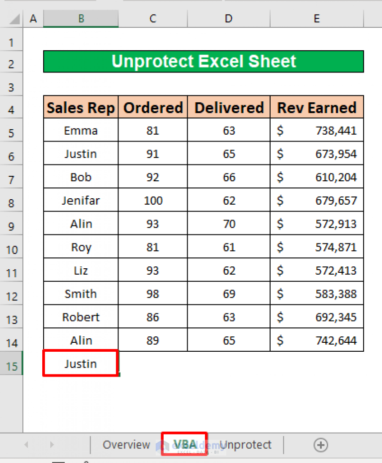 how-to-unprotect-excel-sheet-with-password-using-vba-3-quick-tricks