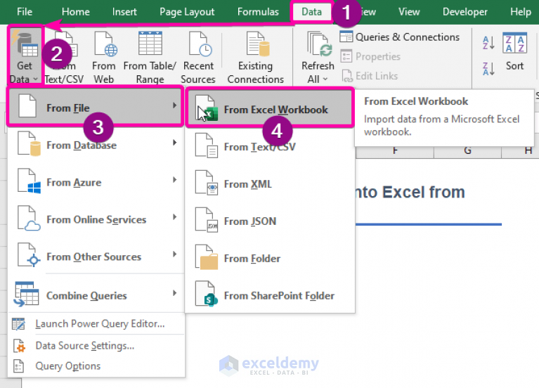 How To Import Data Into Excel From Another Excel File 2 Ways 3701