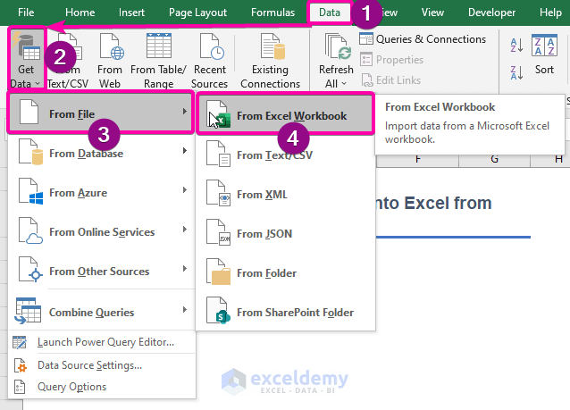 How To Import Data Into Excel From Another Excel File 2 Ways 