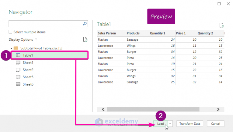 how-to-import-data-into-excel-from-another-excel-file-2-ways