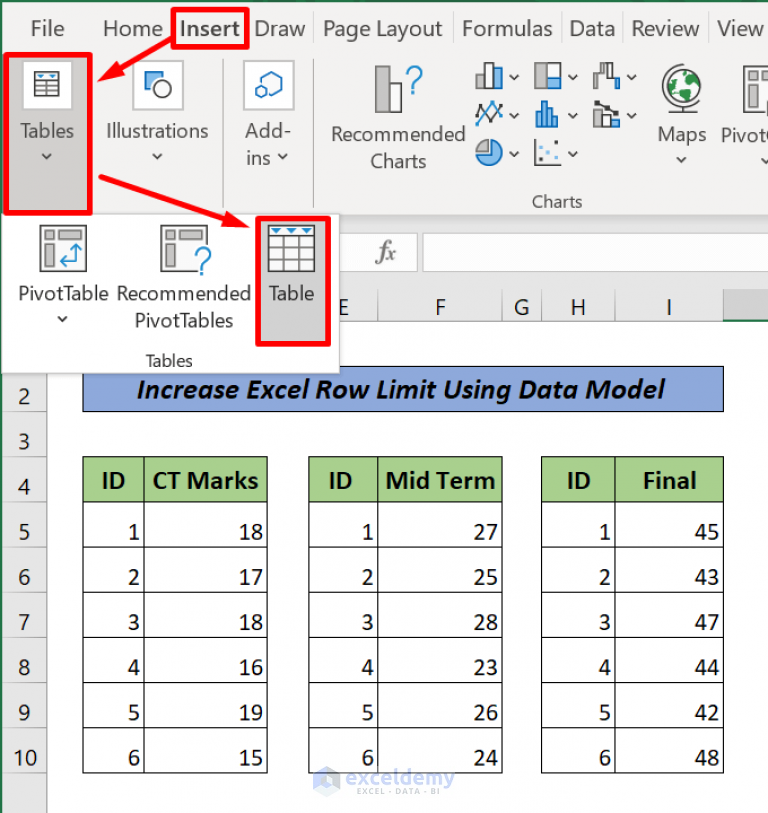 How To Increase Excel Row Limit Using Data Model ExcelDemy