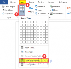 How to Insert Excel Table into Word with Formulas (2 Easy Ways)