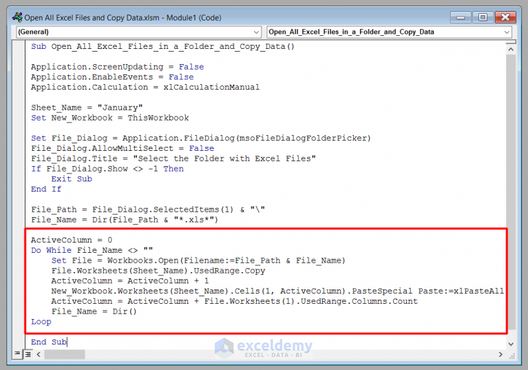 how-to-open-all-excel-files-in-a-folder-and-copy-data-using-vba