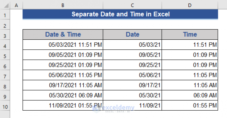 how-to-separate-date-and-time-in-excel-without-formula-3-methods