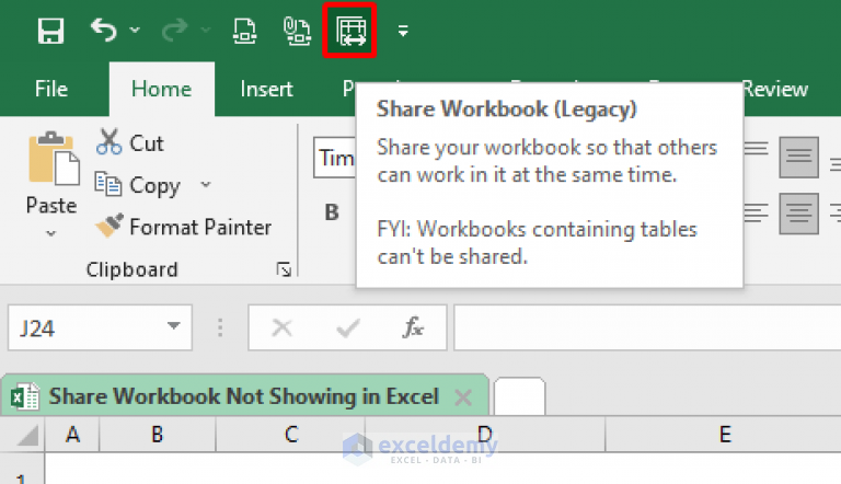 solved-share-workbook-not-showing-in-excel-with-easy-steps