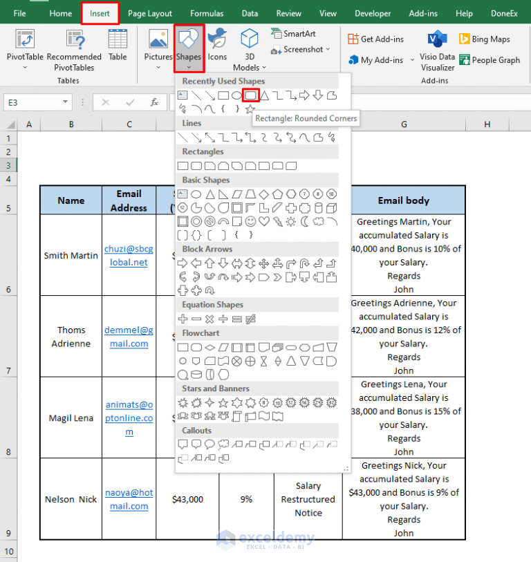 how-to-send-automatic-email-from-excel-to-outlook-4-methods