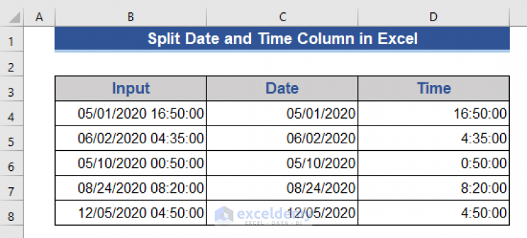 split-date-and-time-column-in-excel-7-easy-methods-exceldemy