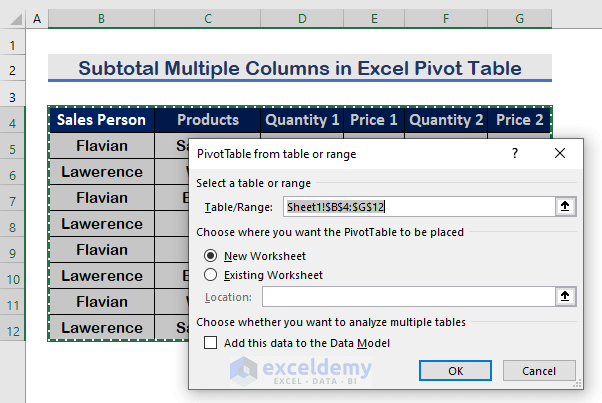 How To Add Multiple Columns In A Pivot Table Brokeasshome