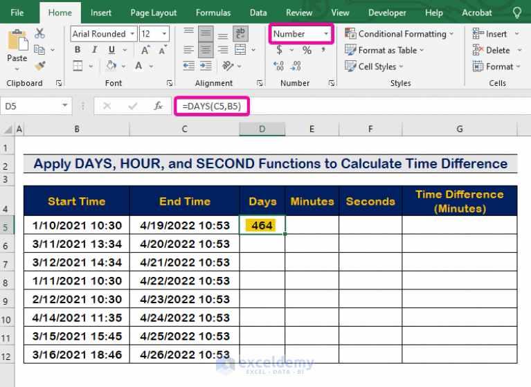 how-to-calculate-time-difference-in-minutes-in-excel-3-easy-methods