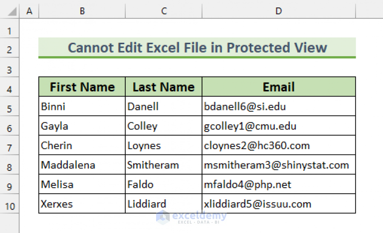 Cannot Edit Excel File In Protected View 3 Reasons With Solutions 1387