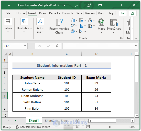 How To Create Multiple Word Documents From Excel 3 Easy Methods 