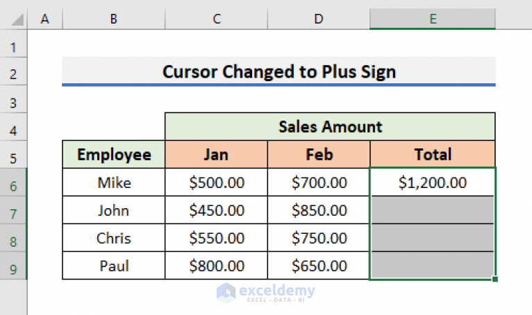 fixed-excel-cursor-changed-to-plus-sign-with-quick-solution