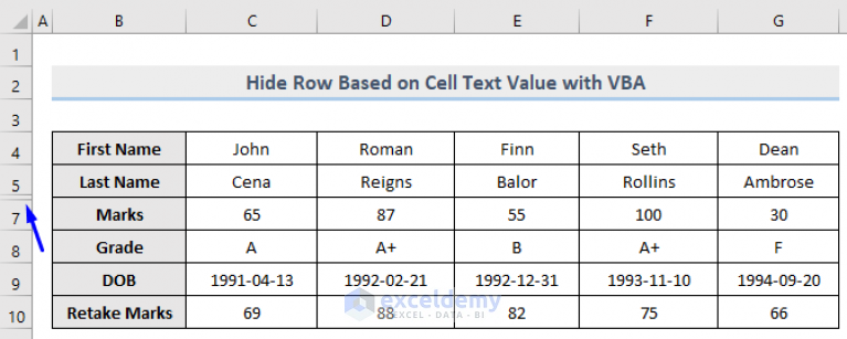 vba-to-hide-rows-based-on-cell-value-in-excel-14-examples