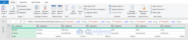 Excel Power Query Transpose Rows To Columns Step By Step Guide 3923