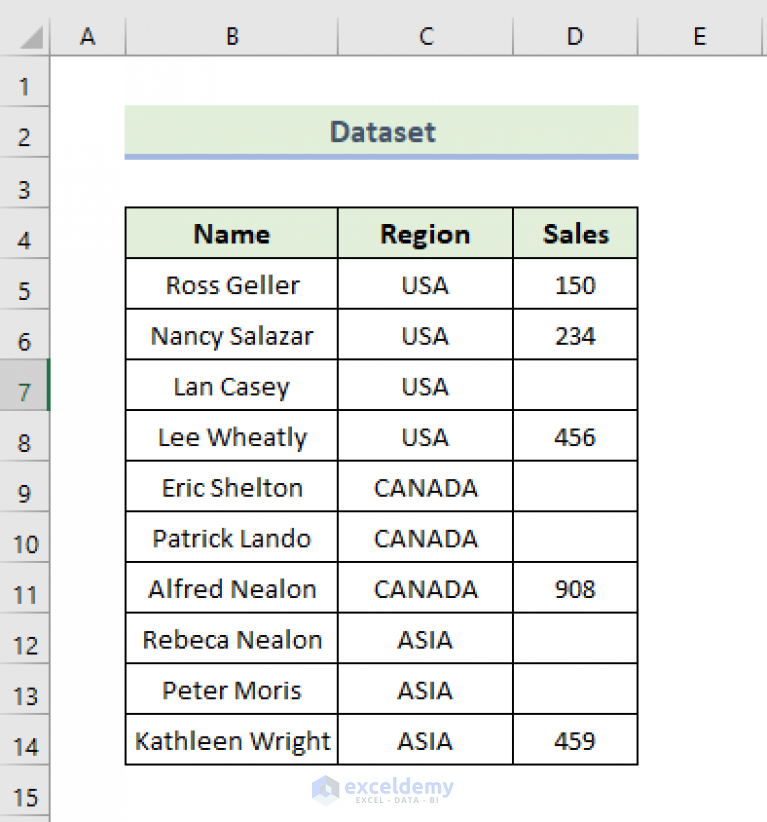 How to Fill Blank Cells with N/A in Excel (3 Easy Methods) - ExcelDemy