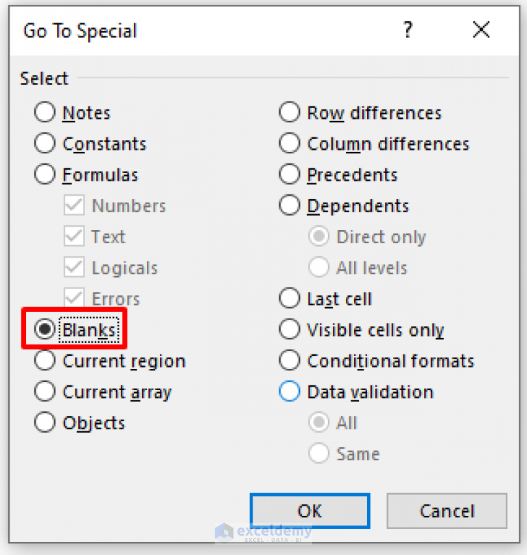 How To Fill Blank Cells With N A In Excel