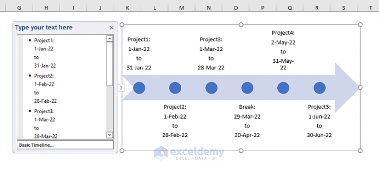 how-to-create-a-timeline-with-dates-in-excel-4-easy-ways-exceldemy