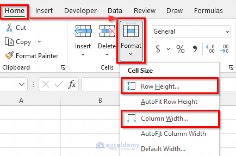 How To Lock Column Width And Row Height In Excel 3 Suitable Ways 