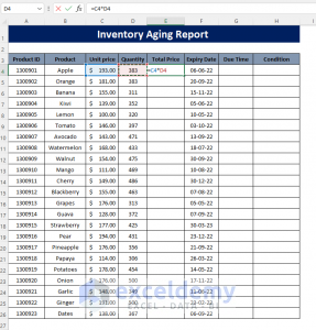 How to Make Inventory Aging Report in Excel (Step by Step Guidelines)