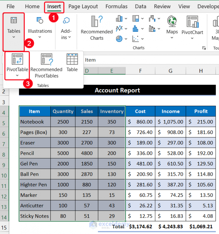 how-to-make-mis-report-in-excel-for-accounts-with-quick-steps