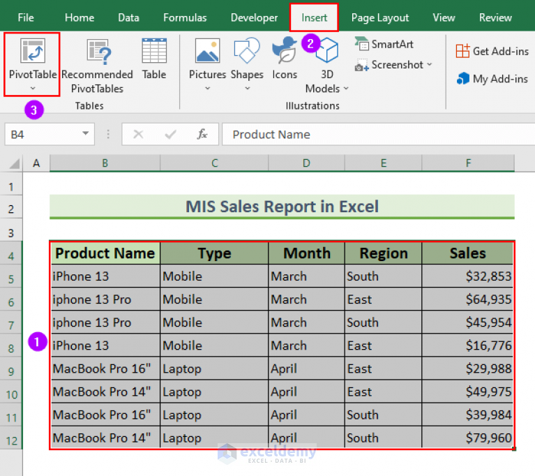 how-to-make-mis-report-in-excel-for-sales-with-easy-steps