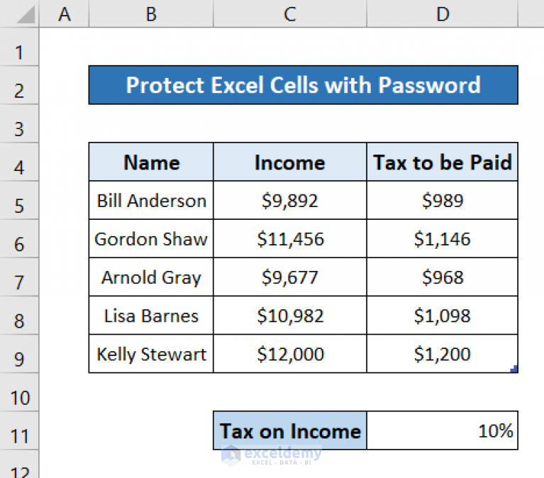 how-to-protect-excel-cells-with-password-4-suitable-examples