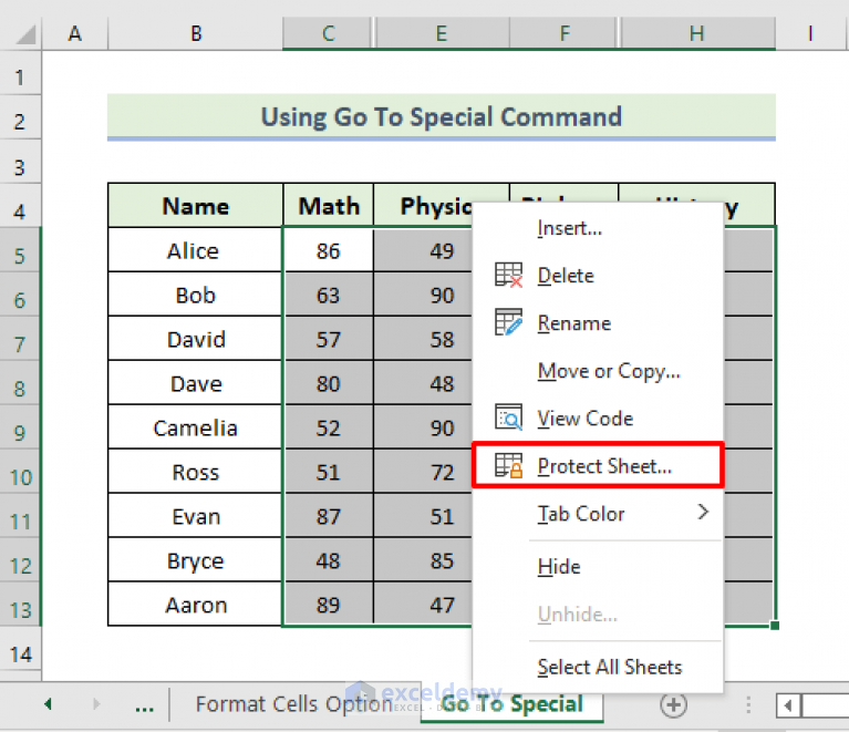 How To Protect Hidden Columns In Excel 4 Easy Methods Exceldemy 1842